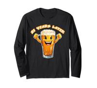 21 Years Later 21st Birthday Meme apparel Then vs Now Humor Long Sleeve T-Shirt