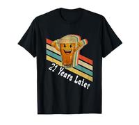 21 Years Later 21st Birthday Meme apparel Then vs Now Humor T-Shirt