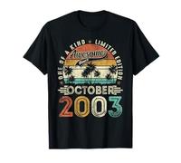 21 Years Old Vintage Born In October 2003 21st Birthday Men T-Shirt