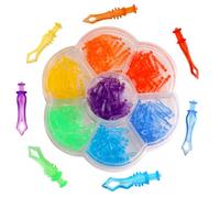 210 Pcs Dental Plastic Poly Wedges Dental Diamond Wedges Autoclave Medical Plastic Disposable Interdental Composite Restoration Materials Dentistry Tool,7 Sizes Kit