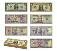 210 PCS Fake Money Set, 7 Denominations Prop Money Notes, Play Money for Board Games, Pranks, Party Decorations, Filming & Shop Display (1-100 Values, 15.5×6.5 cm)