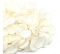 210 Pcs Handmade Fabric Rose Petals for Wedding Decoration, for Scattering on Tables, Floral Arrangements, and Event Venue Enhancements (Beige)