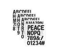 210 PCS Iron On Letters 2 Inch - Heat Transfer Alphabet and Numbers for Sports Jerseys, T-Shirts, DIY Team Name & Slogan Printing (Blacck)