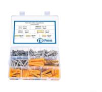 210-Piece Fixing Kit M5 for m6 M8 for Home Office Use 210-Piece | 7 sizes included, M5 for m6 M8 mix, yellow and grey , fits for solid brick, concrete, lime-sand