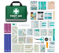 210 Piece Premium First Aid Kit for Car Home, Travel, Camping, Hiking, Work