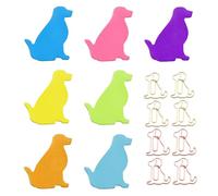 210 Sheets of Puppy Notes, with 8 Pieces of Puppy Paper Clips, Cartoon Animal Sticky Notes, Colorful Office Notes, Cute Sticky Notes, self-Adhesive memos, Suitable for Office and Home
