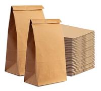 210 x 140 mm Kraft Paper Mini/Small Paper Bags Packaging Kraft Paper Bread Gift Popcorn Cross Bottom Bags 50 x Tüten