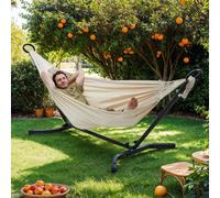 210 x 150 cm Hammock with Stand, Beige