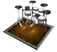 210 x 180 cm Electronic Drum Carpet, Drum Mat, Drum Rug, Anti-Slip Musical Instrument Pad for Drumming Performance Non-Slip Soundproof Blanket, Professional Non-Slip Drum Carpet For Percussion