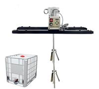 2100w Electric Paint Mixer, IBC Agitator, Electric Tank Mixer Machine with Support Hanger, 75-120cm Adjustable, for Stirring Paint, Coating(B)