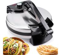 2100W Electric Roti Maker, 10-Inch Non-Stick Chapati & Tortilla Machine with Adjustable Temperature, Double-Sided Heating for Pizza, Pita, Quesadillas & Mor