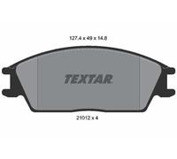 2101204 BRAKE PAD SET, DISC BRAKE TEXTAR