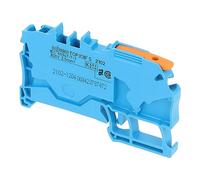 2102-1204 | WAGO 2-CONDUCTOR THROUGH TERMINAL BLOCK WITH LEVER AND PUSH-IN CAGE CLAMP® 2.5 MM², BLUE