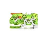 2104-1207 Connector: Rail 05-6mm² Ways: 1 Terminal: 2 Yellow Green 2104 WAGO
