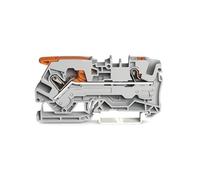2106-5201 Connector: Rails - 05-6mm² Ways: 1 Terminal: 2 Grey Push-in WAGO