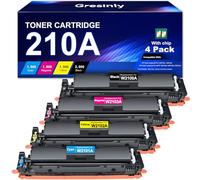 210A Toner Cartridges 4 Pack High Yield 210X Compatible for HP 210A 210 A Toner Cartridge Set with Chip Color Laserjet Pro MFP 4301fdw 4301fdn 4201dw 4201dn Printer W2100A Ink HP 210A Toner Cartridges
