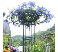 210cm Rustproof Metal Garden Trellis - Climbing Support for Wisteria, Roses & Vines - Perfect Outdoor Decor for Enhanced Plant Growth & Garden Aesthetics