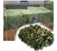 210D Camouflage Net 4x10m Outdoor Camo Netting Sunshade for Camping Hunting and Outdoor Activities - Ideal for Tactical Use & Forest Landscapes