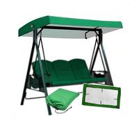 210D Coated Oxford Fabric Patio Swing Canopy Replacement 75 X 47 X 7.8 in Waterproof, UV-resistant Hammock Swing Canopy for Lawn Garden ,Green
