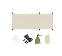 210D Oxford Camping Windshield 250cm Privacy Screen Green(white（no pole）) | for durable 210D fabric, green color option, privacy screen function, easy to ignite flames, picnic ready