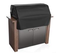 210D Oxford Cloth BBQ Grill Cover Waterproof, Heavy Duty Outdoor Barbecue Stove Top Protector with Sunscreen and Rain Resistance for Patio Garden,(94X69X61CM)