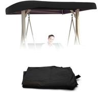 210D Oxford Cloth Patio Swing Top Cover With 4 Reinforced Corner Pockets,Outdoor Patio Swing Canopy Replacement Top Cover For Swing Seat 2 3 Seater Garden Hammock Cover
