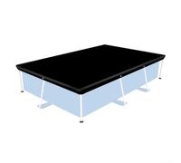 210D Oxford Fabric Rectangular Pool Cover For Above Ground Swimming Pool Weather Protection UV Resistant Debris Blocking Fits Inflatable Metal Frame Oval Pools Multiple Sizes(300 * 201cm)