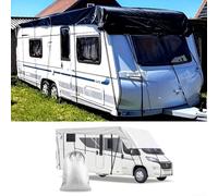 210D Oxford Fabric RV Cover Waterproof Dustproof UV Protection for Camping Trailers Caravans and Large Tents Winter Outdoor Roof Protection Tarp (5m*3m)