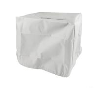 210D Oxford Ice Maker Cover with Adjustable Strap, Waterproof Dust-Resistant Portable Countertop Ice Machine Case with Handles, 33x43x38cm(Meters white)