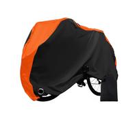 210D Oxford Waterproof Bike Cover Outdoor for Brompton P Line Explore 2021-2026 Heavy Duty Anti-UV Windproof Dustproof Rain Cover With Lock Hole Storage Bag,BlackOrange