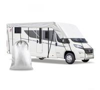 210D Oxford Waterproof RV Cover for Camping & Winter Protection - Heavy-Duty All-Weather Caravan and Trailer Cover with UV Resistance, Fits 5m to(8.5M*)