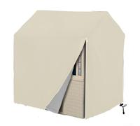 210D Oxford Wooden Playhouse Cover, Heavy Duty Waterproof Dust Protector with Drawstring for Outdoor Garden Game House, Sun & Rain Resistant, 115x102x127cm(White 115 * 102 * 127cm)