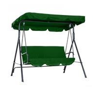 210D Waterproof Canopy Cover, Essential for Outdoor Swing, Provides Protection from Various Weather Conditions (large three-seater Dark green)
