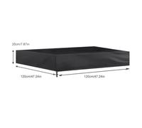 210D Waterproof Cover for Square Sandboxes, Safeguarding Children's Play Environment (black 120 * 120)