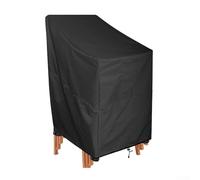 210D Waterproof Outdoor Garden Chair Cover 120x65x65x80cm, Oxford Cloth Dustproof Protective Furniture Cover with Adjustable & Drawstring for Patio Folding Chairs(L)