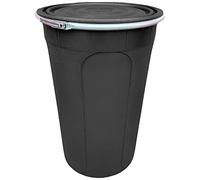 210L Large Shipping Drum, Plastic Barrel Drum Strong Industry Container for Export and Import Transportation Ship Drum with Secure Clasp Lid 210 Litre Drum