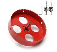 210mm Bi-Metal HSS Hole Saw, Hole Cutter with Quick Change Arbor | for Cutting Wood,Plasterboard, PVC, Drywall and Metal Sheet, M42 HSS Saw Drilling Cutter, Dust Bowl Capture 95% dust