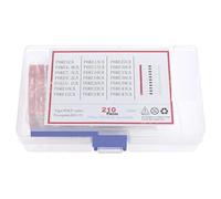 210Pcs 21Value One Two Way TVS Diode Assort Kit P6ke6.8A 8.2A 9.1A 10A 12A 13A 15A 16A 20A 22A 24A 27A 30A 33A 36A 39A 43A 47CA diode(P6KE-CA)