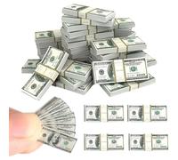 210Pcs Mini Dollar Bill Set 1:12 Dollhouse Miniature Dollhouse Accessories Decoration