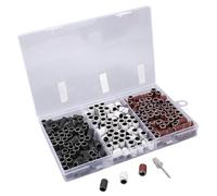 210pcs Nail Sanding Bands | Dead Skin Removal & Callus Care | Manicure/Pedicure Polishing Grinding Caps | Practical Foot Care Kit with Storage Box