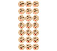 210Pcs Thank You Stickers,3.5cm Self-Adhesive Thank You Labels,Thank You Labels for Small Business,Kraft Thank You Heart Stickers for Order Gift Wrapping Baking Christmas Wedding Decoration