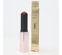 Yves Saint Laurent Rouge Pur Couture The Slim Glow Matte moisturising matt lipstick with shine shade 211 Transgressive Cacao 2 g
