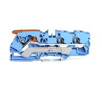 2110-1304 Connector: Rails - 05-16mm² Ways: 1 Terminal: 3 Blue Push-in WAGO