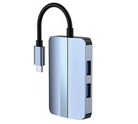 2112 USB C Hub Adapter 5-in-1 Type Docking Station with RJ45 Ethernet USB3 0 USB2 SD TF Card Readers Extension for Laptops Tablets Smartphones Port