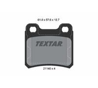 2114001 REAR AXLE BRAKE PAD SET, DISC BRAKE TEXTAR