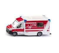 2115, Mercedes-Benz Sprinter Miesen type C Ambulance, 1:50, Metal,Plastic, Red,White, Removable roof, Incl. stretcher and spine board