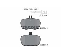 2116002 BRAKE PAD SET, DISC BRAKE TEXTAR