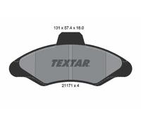 2117105 Textar Front Brake Pad Set Fits Ford Escort V Express Vi Turnier Orion