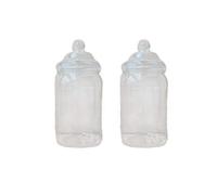 2117ml Victorian Style Food Grade Plastic Sweet Jars - 1-10 Wedding, Party (6 Jars)
