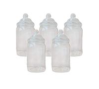 2117ml Victorian Style Food Grade Plastic Sweet Jars - 1-10 Wedding, Party (5 JARS)